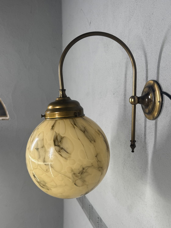 Image 1 of Suggestiva lampada da parete vintage marmorizzata di AGI Verlichting (Almelo)