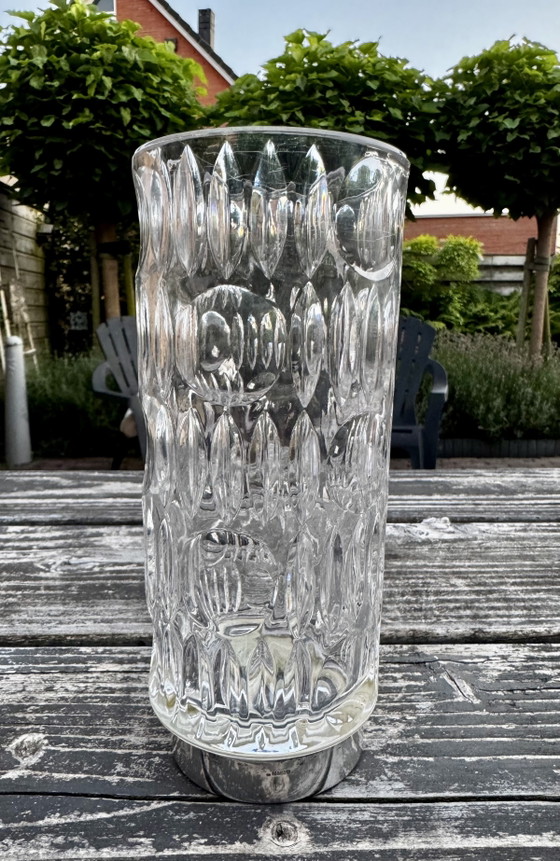 Image 1 of Mid-Century design vase with hallmarked 835 silver base (16 cm)