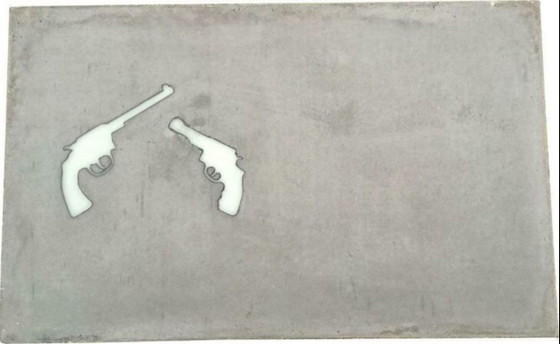 Image 1 of Concrete coffee table – Pimms Design – Pistols – Industrial