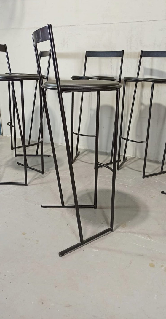 Image 1 of 6 tabourets de bar Musmé d'Emilio Nanni pour Fly Line