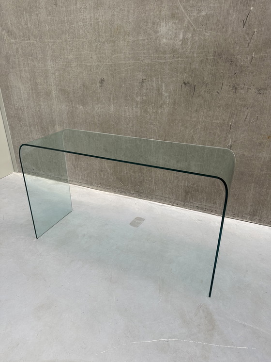 Image 1 of Tavolino/scrivania vintage a cascata in vetro