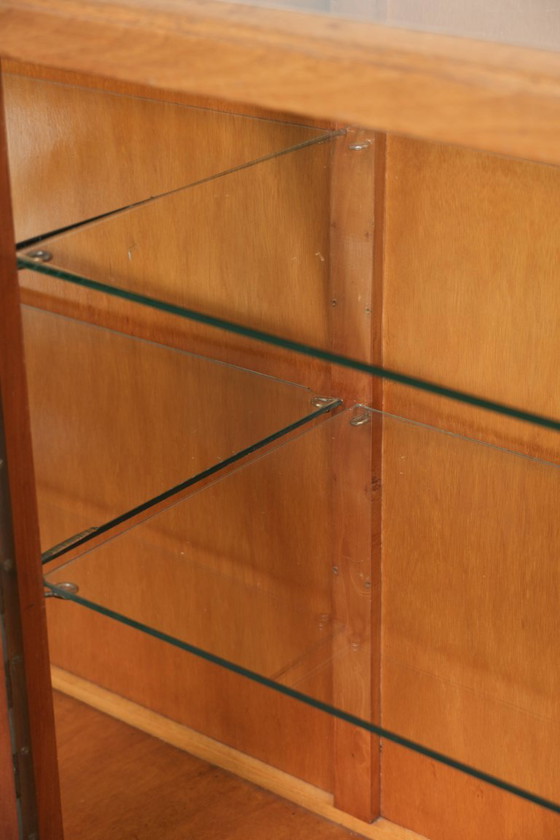 Image 1 of Large and beautiful vintage wooden counter/display cabinet/museum cabinet with a stunning appearance