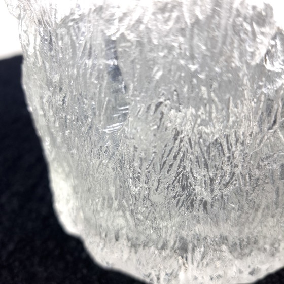 Vase/seau à glace vintage Pukeberg en verre à glace, milieu du siècle, années 1970 – Objets déco, Glass (photo 7 of 8)