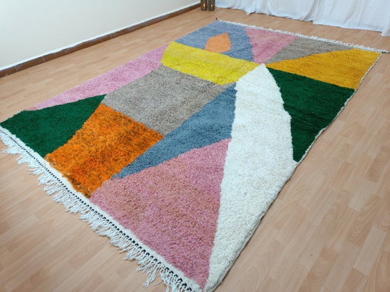 Image 1 of Tapis berbères multicolores en laine 250cmx150cm