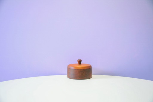 Vintage Teak Bowl with Lid
