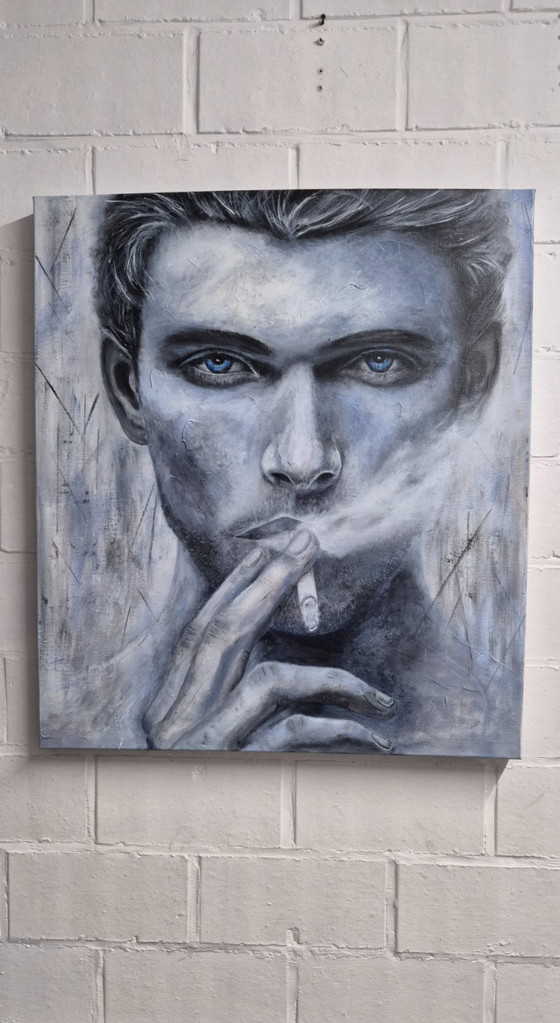 À contre-courant - Peinture technique mixte – Peintures et dessins, Canvas (photo 9 of 12)