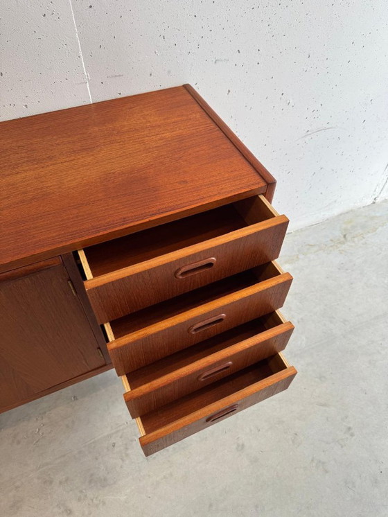 Image 1 of Buffet et bureau en teck style années 60, vintage années 1960