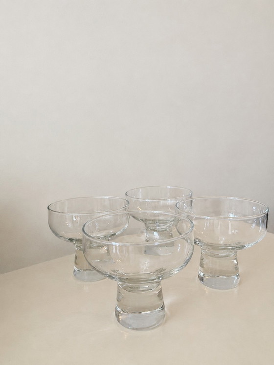 Vintage 70s Crystal Coupe Glasses – Glass & Decanter (photo 2 of 5)