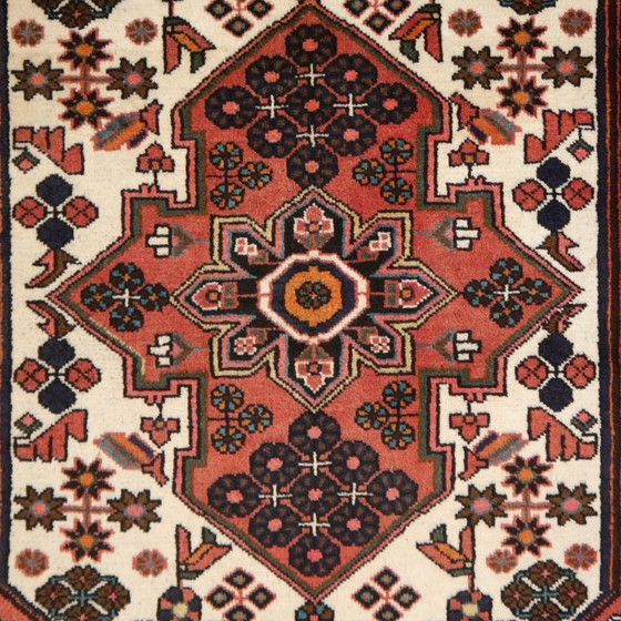 Image 1 of Vintage Persian rug, approximately 160 x 110 cm, hand-knotted from wool