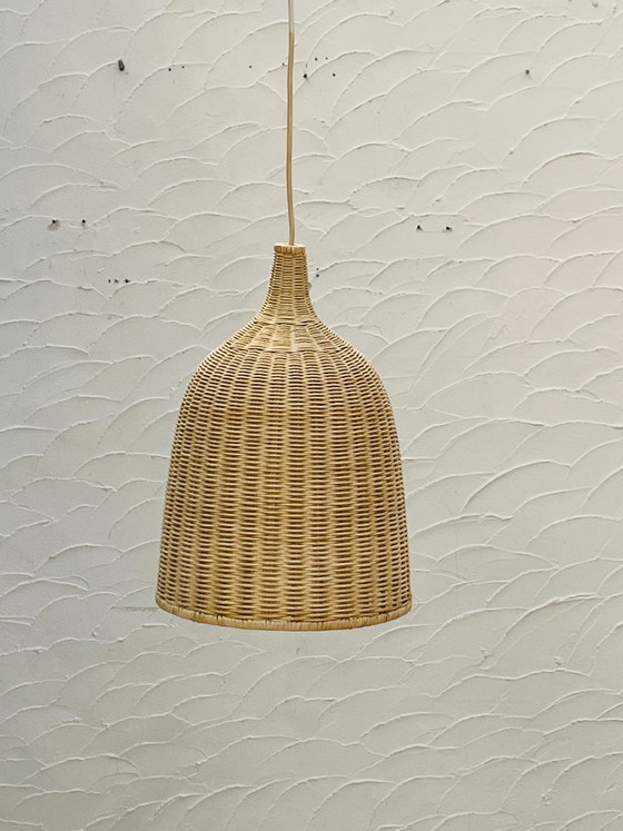 Vintage Ikea Wicker Pendant Light, Bohemian Chic Style – Pendant lamps, Bamboo (photo 3 of 12)