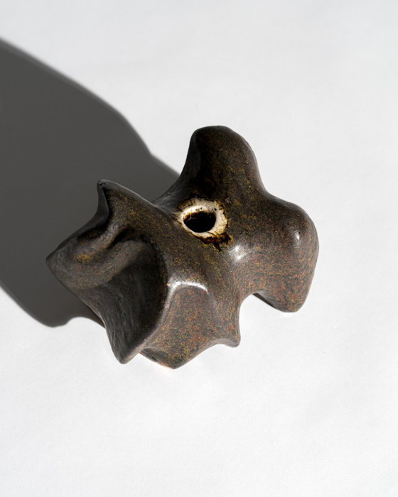 Image 1 of Ingeborg Zenker & Gerburg Karthausen Studio Ceramic Trio – Sculptural Vessels Organic Form Objects, Germany, 1970s-1980s