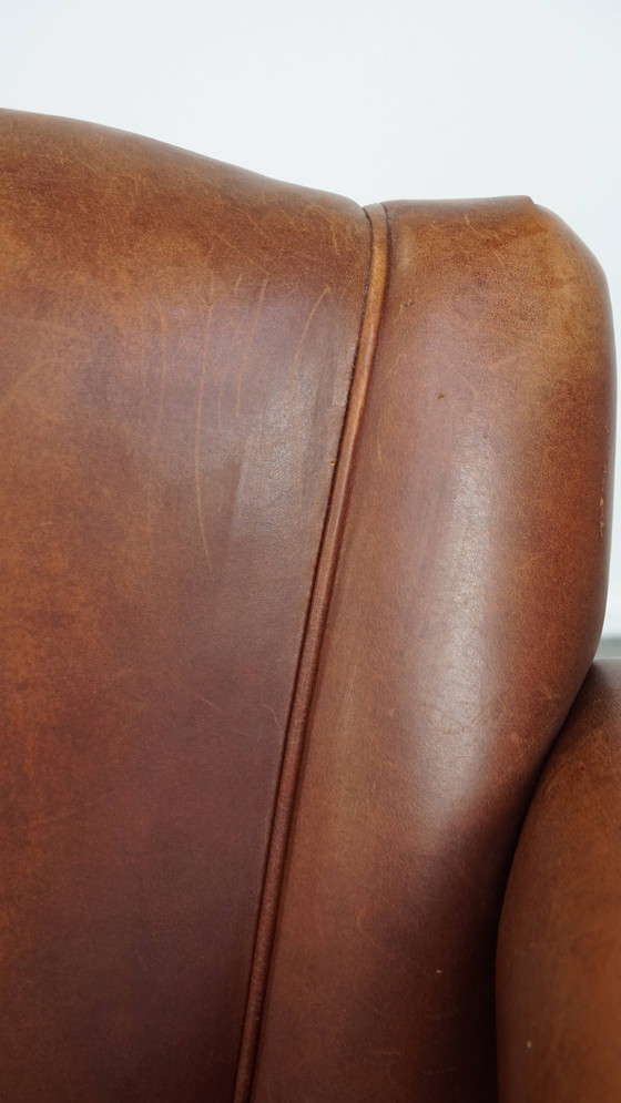 Image 1 of Poltrona/poltrona Art Déco in pelle di pecora