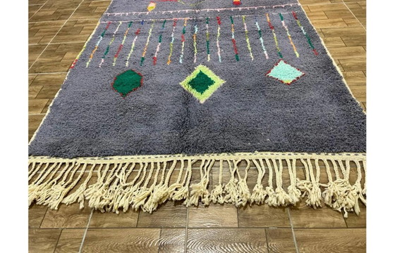 Handgemaakt Marokkaans vloerkleed, natuurlijke wol, 2.5x1.5 m. – Vloerkleden en tapijten, Wool (photo 5 of 11)