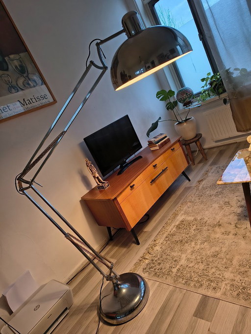 Lampadaire chromé XL