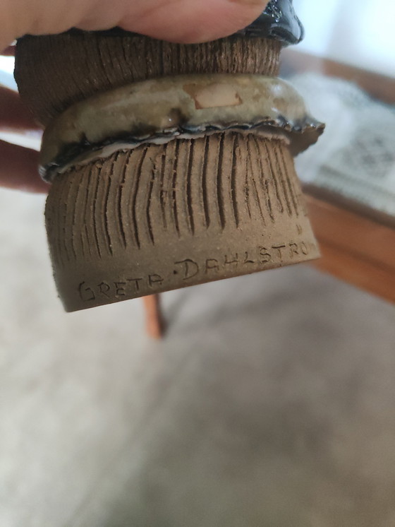 Image 1 of Zweeds vintage beeldje – Greta Dahlström voor Trollebo Keramik