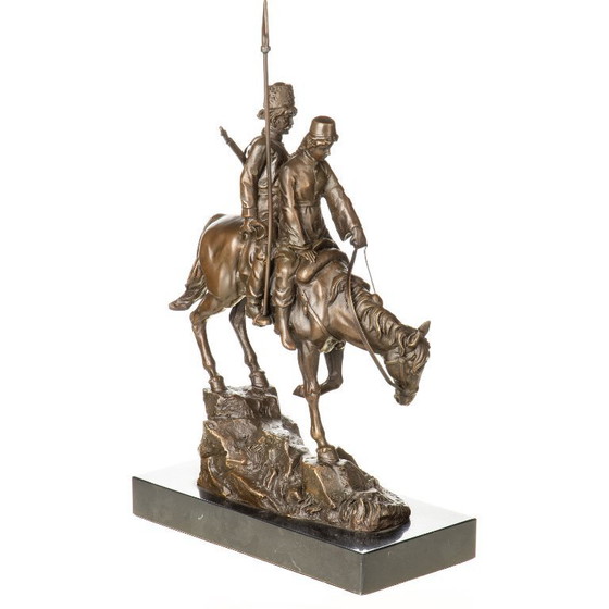 Image 1 of Estatua de bronce de cosacos a caballo