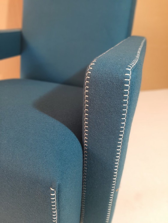 Image 1 of CASSINA 637 UTRECHT fauteuil (NIEUW, NOOIT GEBRUIKT) in 13L OTHANIO WOL met natuurlijke draadstiksels en paardenpunt