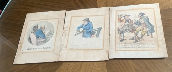 Robert DIGHTON (1752-1814) Raro: 6 Grabados / Social / Político – Pinturas y dibujos, Paper (photo 4 of 15)