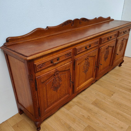 Image 1 of Vintage Country Louis XV wall cabinet, buffet cabinet, sideboard, chest of drawers