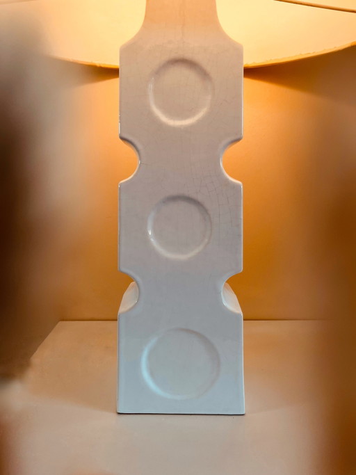 XL Mid Century ceramic table lamp