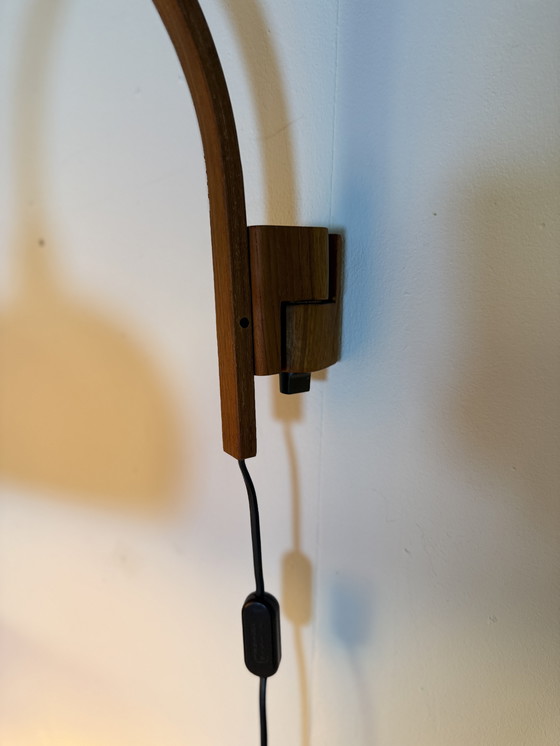 Image 1 of Applique murale vintage en teck « Archea », Domus '70