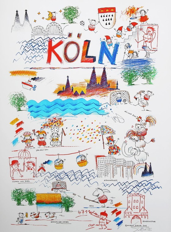 Image 1 of Schlote, Wilhelm - Colonia - Deluxe - Giclée - firmato a mano