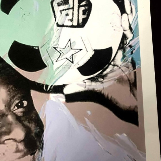1990s After Andy Warhol "Pele" Lithograph – Lithographs & prints, Paper (photo 10 of 11)