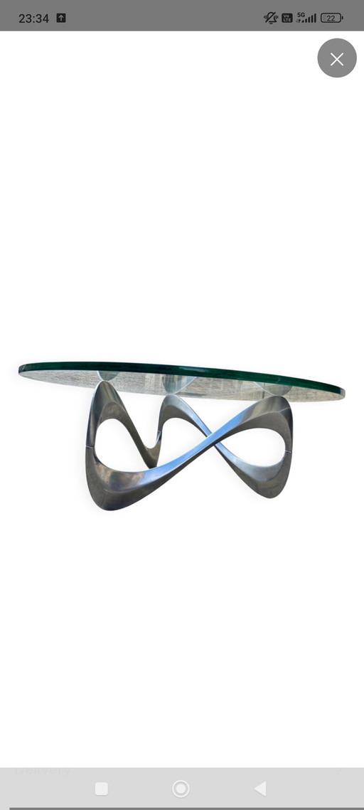 Snake Table by Knut Hesterberg for Ronald Schmitt
