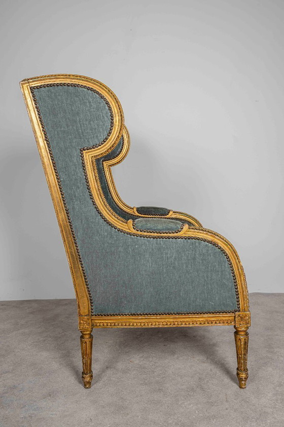 Image 1 of Prachtige bergère oorfauteuil Louis XVI
