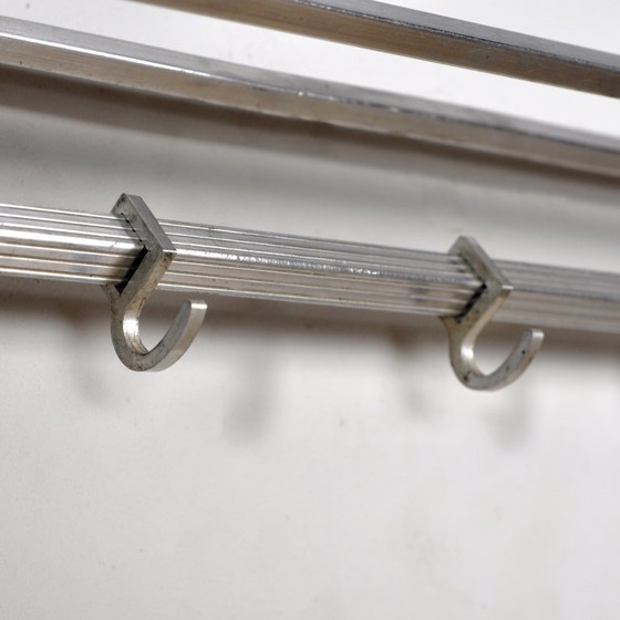 Appendiabiti Art Déco, anni '50 – Metal, Aluminium (photo 5 of 8)