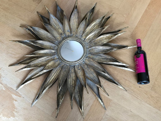 Image 1 of Enorme espejo de mayordomo Sunburst
