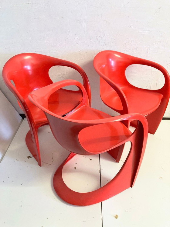 Image 1 of 3 Space Age armchairs from the 70s Design Alexander Begge for Casala