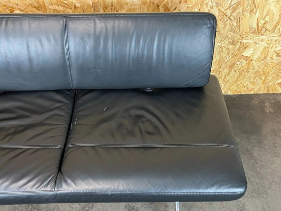 Image 1 of 1990s Area Lounge Sofa leather sofa by Antonio Citterio for Vitra Chrom Design