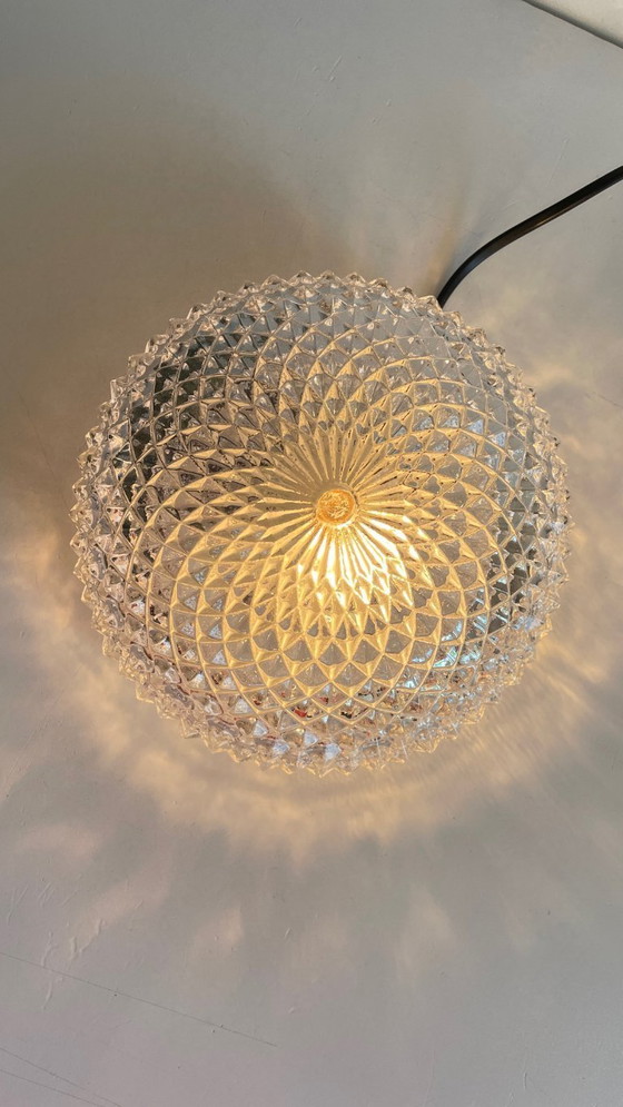 Image 1 of Lampada da soffitto in semicristallo anni '50
