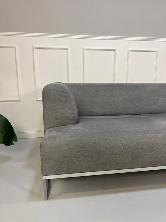 Image 1 of B&B Italia Solo Sofa Grau Stoff Tisch: Tavolo + Hocker