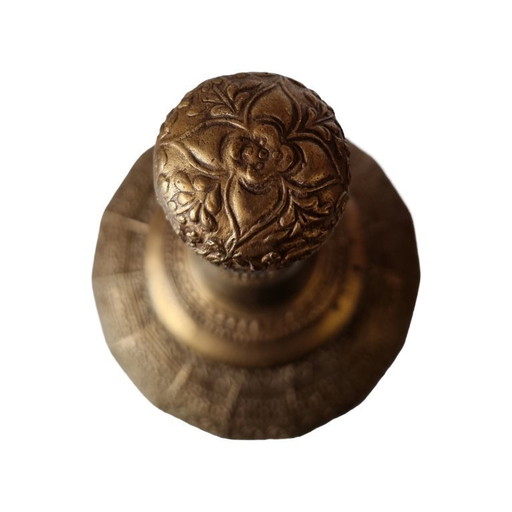 Bouteille d'eau en laiton antique de Sumatra