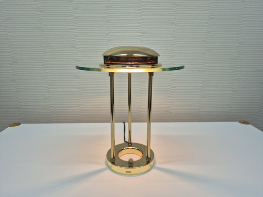 Lampada da tavolo Saturn di Robert Sonneman. Lampada da scrivania vintage in ottone.