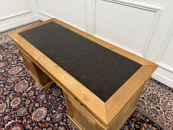 Scrivania Classica Inglese in Legno di Teak – Scrivanie, Leather, Wood (photo 15 of 18)
