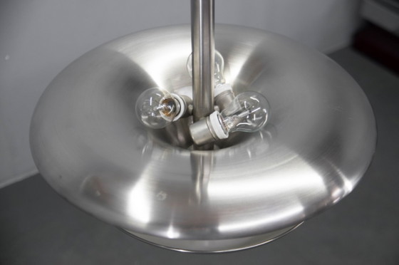 Image 1 of Bauhaus Nickel Chandelier by Franta Anyz for IAS, 1920s