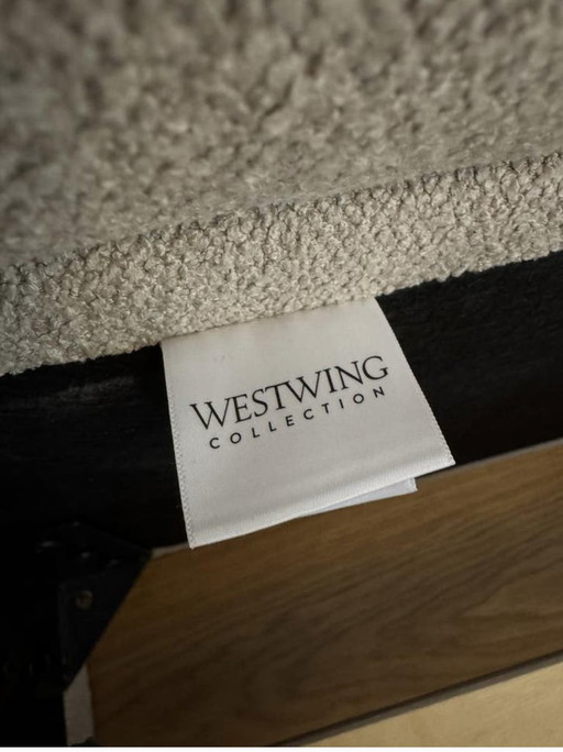 Letto imbottito Westwing Teddy Bouclé Alba