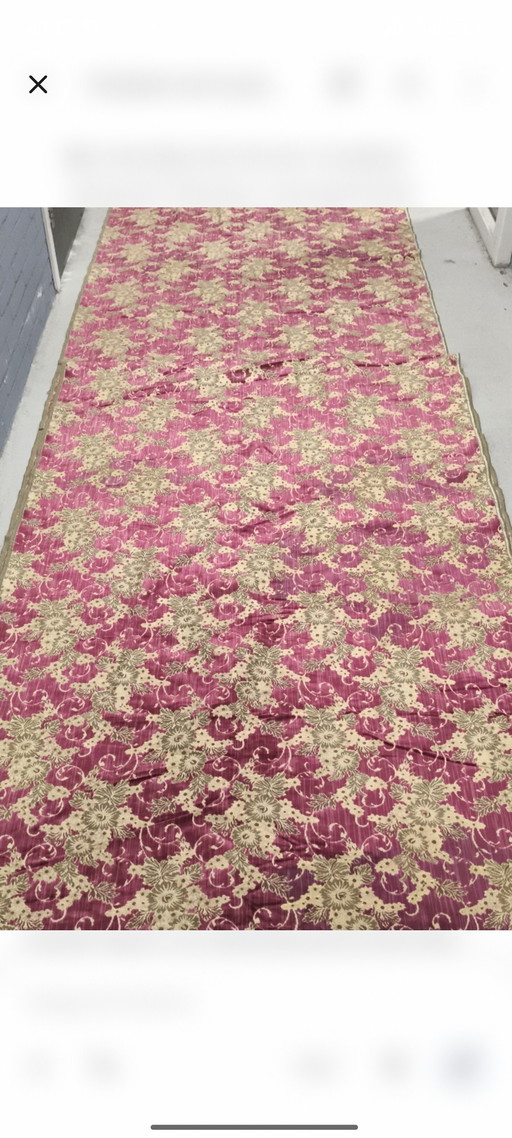 Jacquard Terciopelo/Trijp único, nuevo, de stock antiguo (10*1.32)
