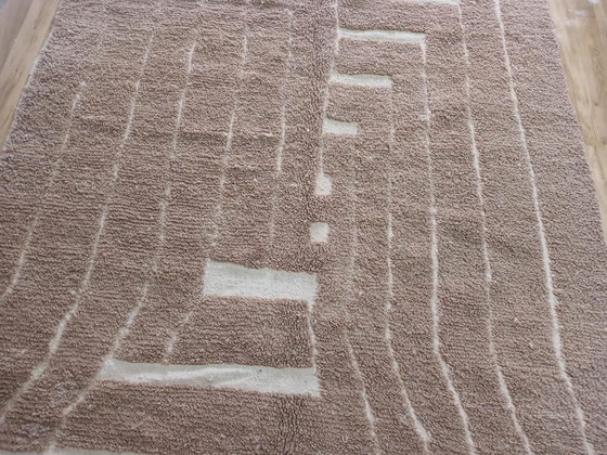 Image 1 of Tappeto in lana naturale tessuto a mano, lavorazione artigianale tradizionale, 2/3 m