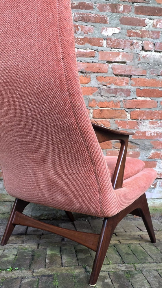 Poltrona di design vintage Karl Edvard Korseth, LK Hjelle, Poltrone, Legno, Altro, Marrone (foto 6 di 13)