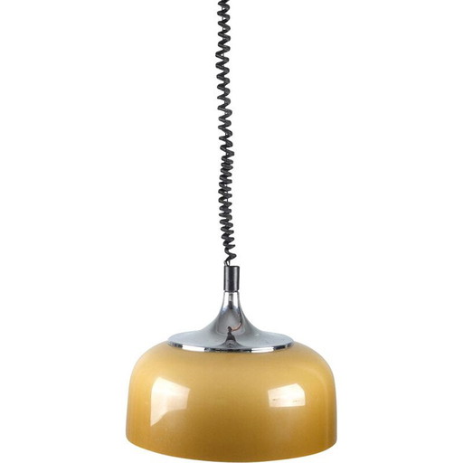 Vintage oranje hanglamp van Harvey Guzzini, jaren 1960