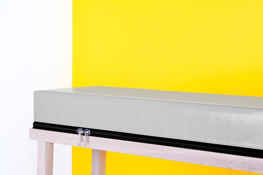 Panca da bar in rovere VisserMeijwaard in PVC con cerniera