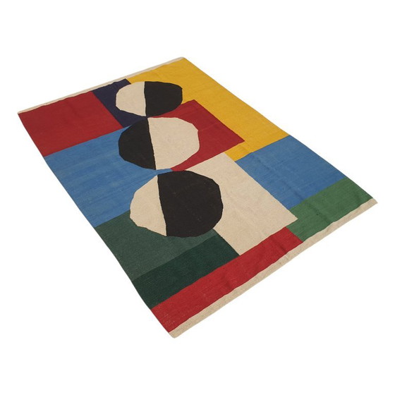 Sonia Delaunay Jardin d'Espagne 1970 Rug Tapestry | Wool | 246×175 cm – Rugs & carpets, Cotton (photo 6 of 11)