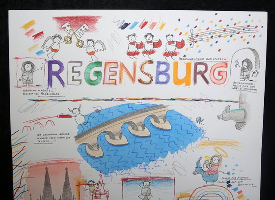 Image 1 of Schlote, Wilhelm - Regensburg - Disegno originale - firmato UNIKAT