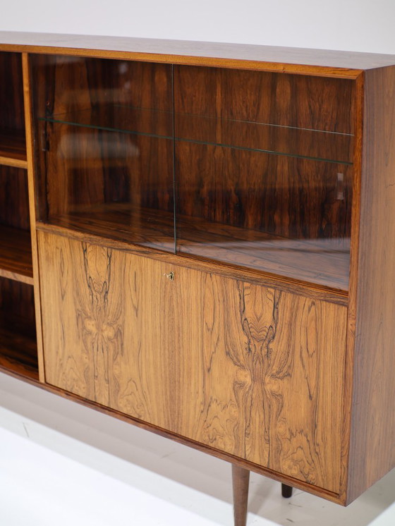 Image 1 of Palissander boekenkast wandkast vintage Deens