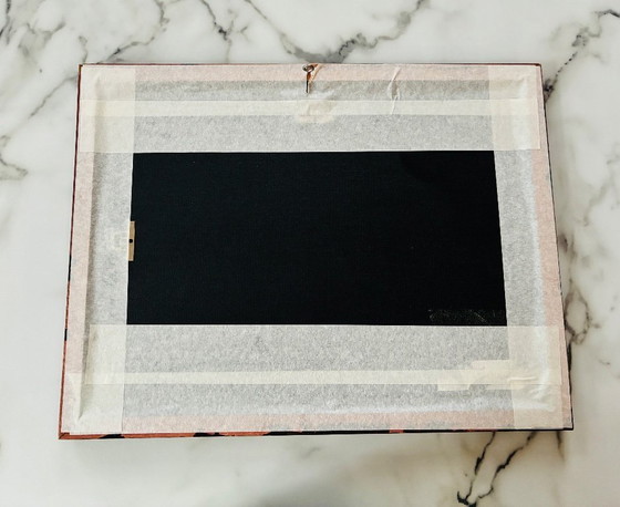 Image 1 of Dipinto ad acquerello d'epoca di campi di colza nella regione della Drôme Provenzale