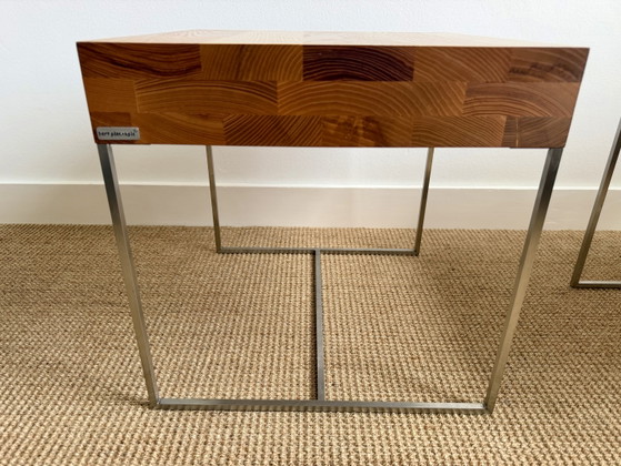 2x Bert Plantagie bijzettafel – Wood, rvs (photo 3 of 7)